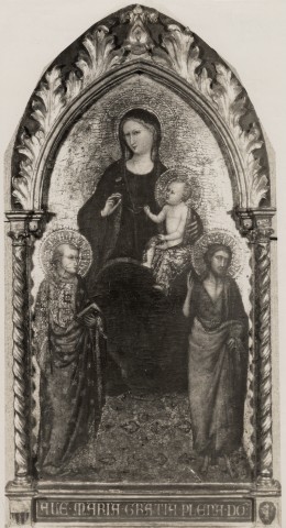 Princeton University Art Museum — Bicci di Lorenzo - sec. XV - Madonna con Bambino tra san Lorenzo e san Giovanni Battista — insieme